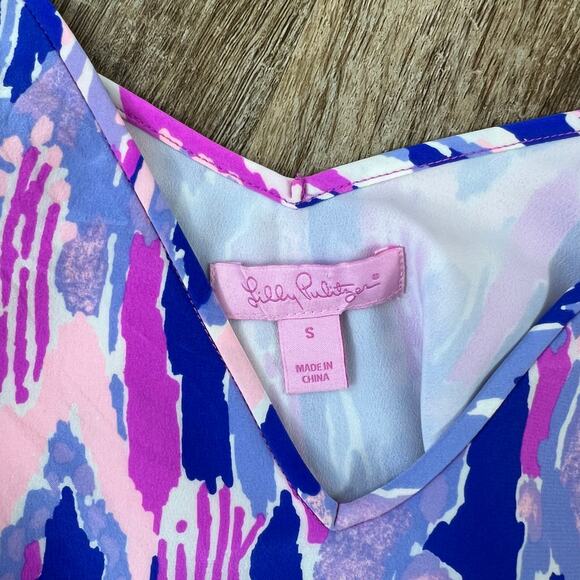 Lilly Pulitzer Lela Silk Dress Amethyst One too Many Mini Dress - Picture 5 of 5